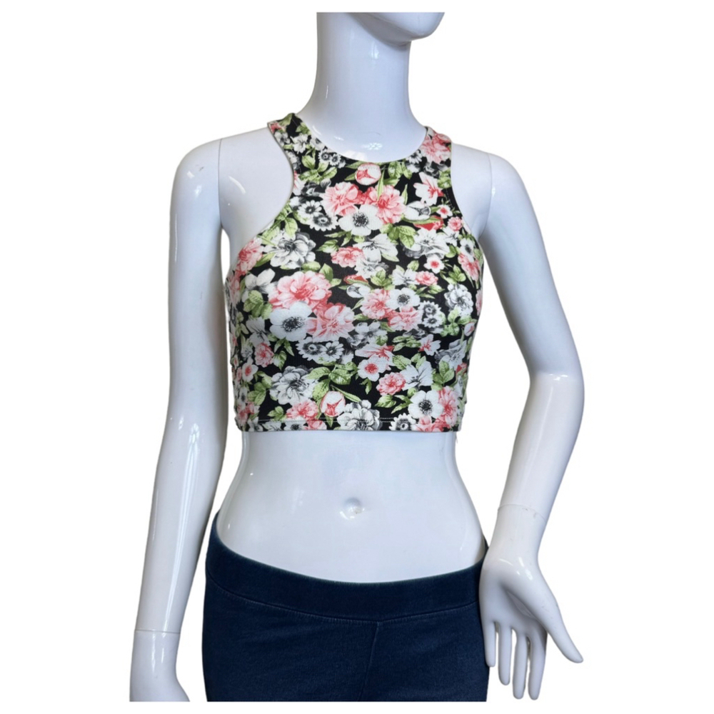 sophie & trey size small flower halter top